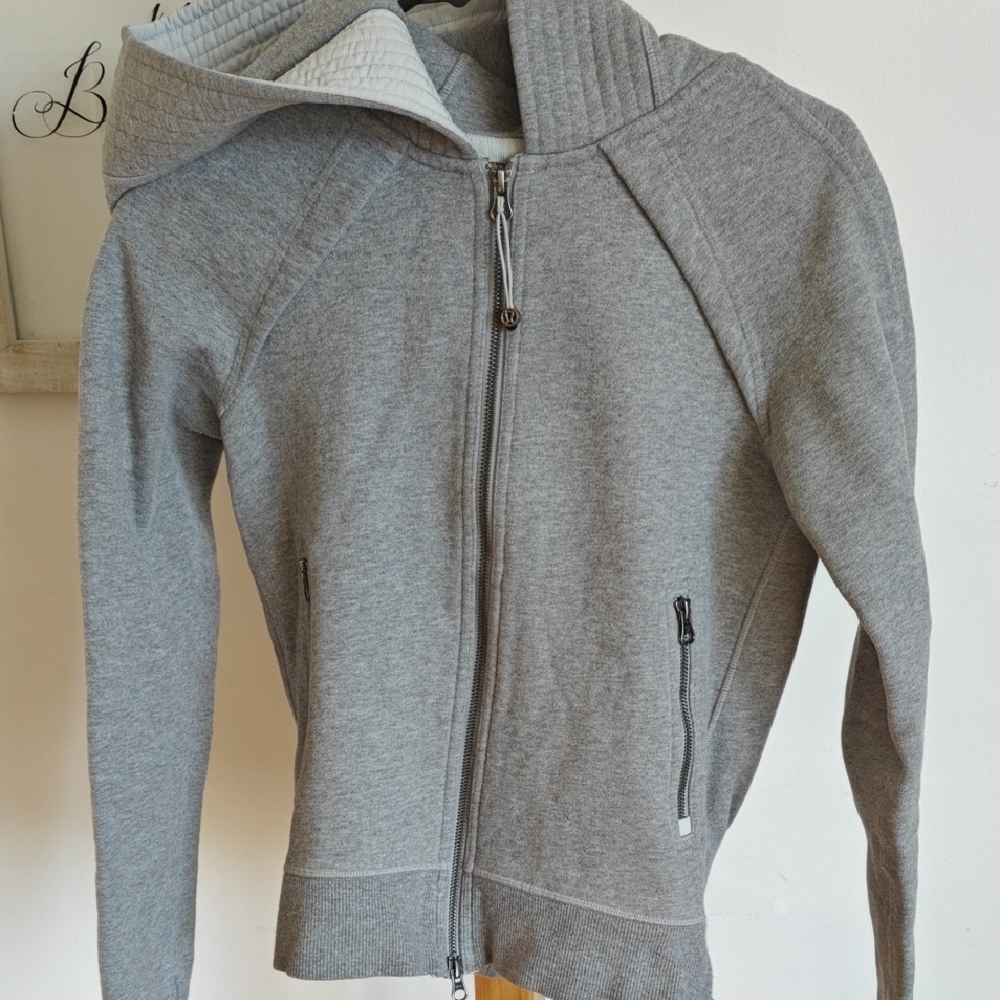Lululemon Gray Zip-Up Hoodie